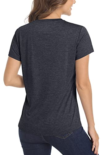MAGCOMSEN Women's Short Sleeve Quick Dry T-Shirts Wicking Moisture Workout Athletic Running Shirts3
