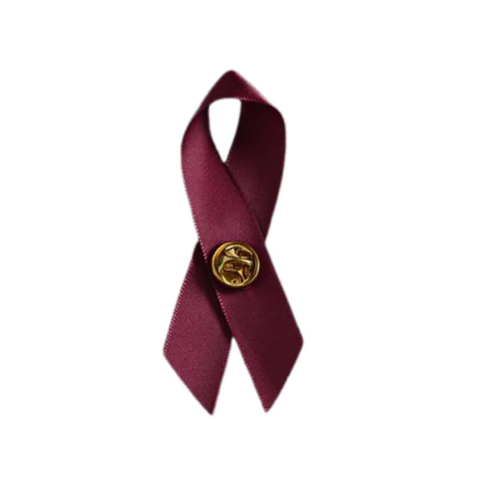 Image of 1 /2 /5 /10 /25 /50 /100pcs Satin Awareness Ribbon Pins (Pick your color), for Cancer & Disease Awareness, Bulk Quantities for Fundraising, Events, Gift Giving