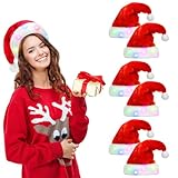 Bonnet de Noël lumineux : ce bonnet de Noël en peluche unique est qu'il est incrusté de charmantes lumières LED dans de nombreuses couleurs, tout comme le nez rouge de Rudolph pour que votre bonnet de Noël se démarque dans la foule.