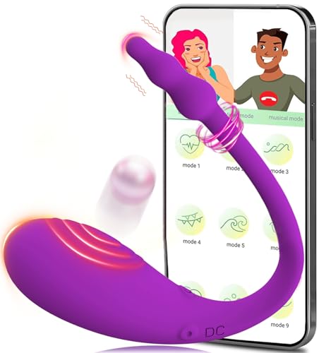 Vibromasseurs Feminin Sextoyse Femme Clitoridienne, Vibromasseurs Feminin à Distance avec APP, Rabbit Vibromasseurs avec 9 Modes de Vibration, Sextoyse Couple...