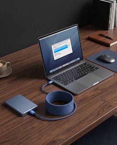 Image of USB to USB Cable 3FT(2 Package),Durable Braidedfor USB 3.0 Male to Male Type A to Type A Cable Data Transfer Compatible with Hard Drive, Laptop, DVD Player, TV, USB 3.0 Hub, Monitor, Camera