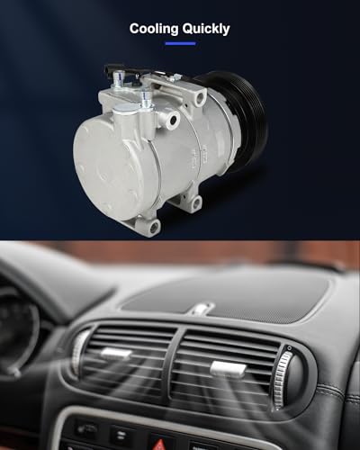 Image of ECCPP AC Compressor Fast Cooling 2002-2006 Fit for Kia Optima 2.7L 1999-2001 Fit for Hyundai Sonata 2.5L Air Conditioning Compressor 6 Grooves HS18