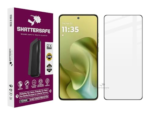 Image of Oleophobic Tempered Glass Screen Protector Compatible For Motorola G86 Power 5G [Pack of 1]. Edge To Edge Full Screen Protection With Easy Installation Kit & Case Friendly Fit.