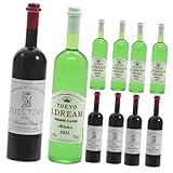 bottiglie liquore da collezione Design realistico: il design realistico della mini bottiglia di vino la fa sembrare una bottiglia di vino, una mini bottiglia di casa in miniatura, una bottiglia di vino rosso in miniatura