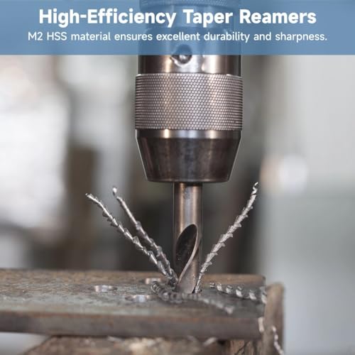 Homaisson 92104M6JB1 4 Pcs Taper Reamers, 3/8" thumb #3