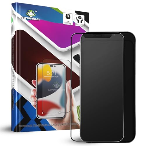 Image of Supershieldz NeoGuard HD+ Gaming Matte Tempered Glass Screen Protector Guard for iPhone 12 Mini, 9H Hardness, Anti-Static, Case-Friendly, Easy Installation Kit - 1 Pack