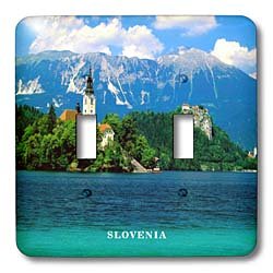Lake Bled Slovénie interrupteur double pour remplacer un boîtier usé 3dRose