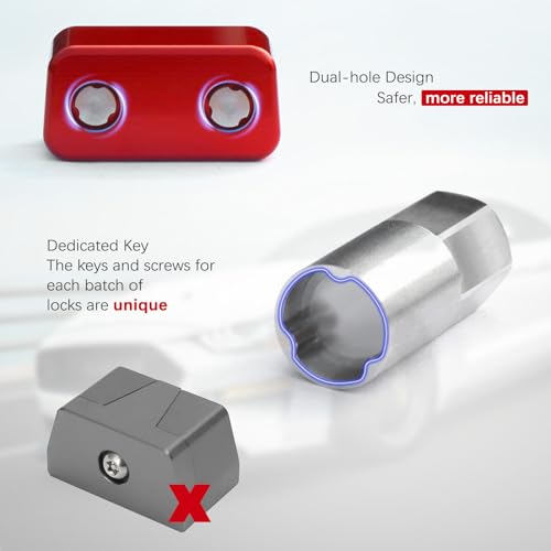 Image of OBD 2 Port Anti Theft Locking Tool, OBD Aluminum Diagnostic Connector Protector for Cars /Trucks (Red)