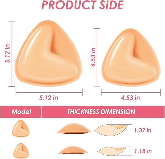 Snowy Sticky Bra Inserts,Reusable and Waterproof Double Sided Push Up Sticky Bra for Women Dresses Bikinis2