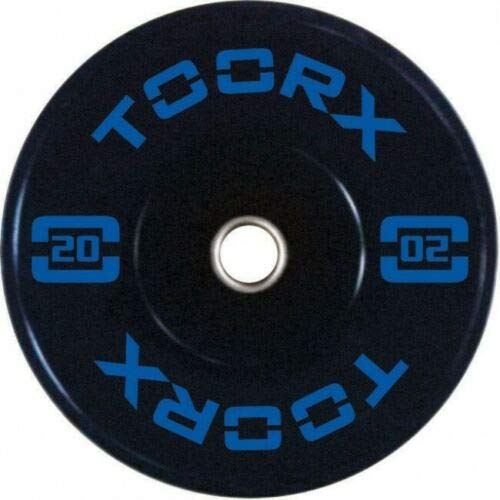Toorx - Disco olímpico Bumper Training de 20 kg - Agujero 50 mm