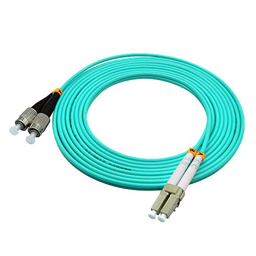Image of 3Meters 10ft LC to FC Duplex 50 /125 10G OM3 Multi-Mode Fiber Optic Cable Jumper Optical Patch Cord LC-FC