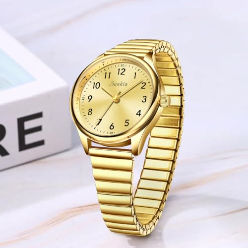 Image of LIGE Luxury Watches for Women Easy Reader Analog Ladies Waterproof Quartz Watches with Stainless Steel Case Wrist Watch