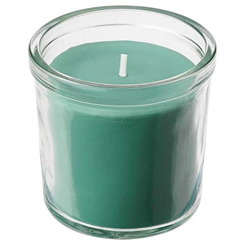 ProTuning HEDERSAM Vela perfumada en cristal, 20 horas, hierba fresca/verde claro
