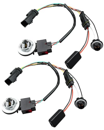 Tail Light Converter Wire Kit Fit for Dodge RAM 1500 2013-2022 2500 3500 2013-2018 1500 Classic 2019-2023 with Factory LED Tail Lights, Tail Light Wiring Harness Replace 55277415AA 55277414AA