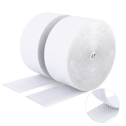 SUTOUG Ruban adhésif double face à crochets et à boucles, 50MM x 5M Ruban adhésif autocollant, bandes robustes, ruban à emboîtement pour cadres de...