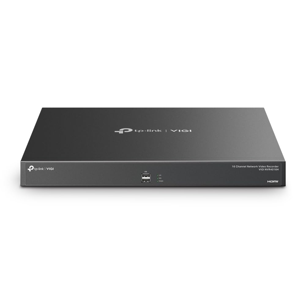 NVR TP-Link VIGI 16 canale 4016H 4K, 4xSATA Interface, max 16dTB, H.265+ ONVIF, detec?ie mi?care, linie, intruziune, persoane