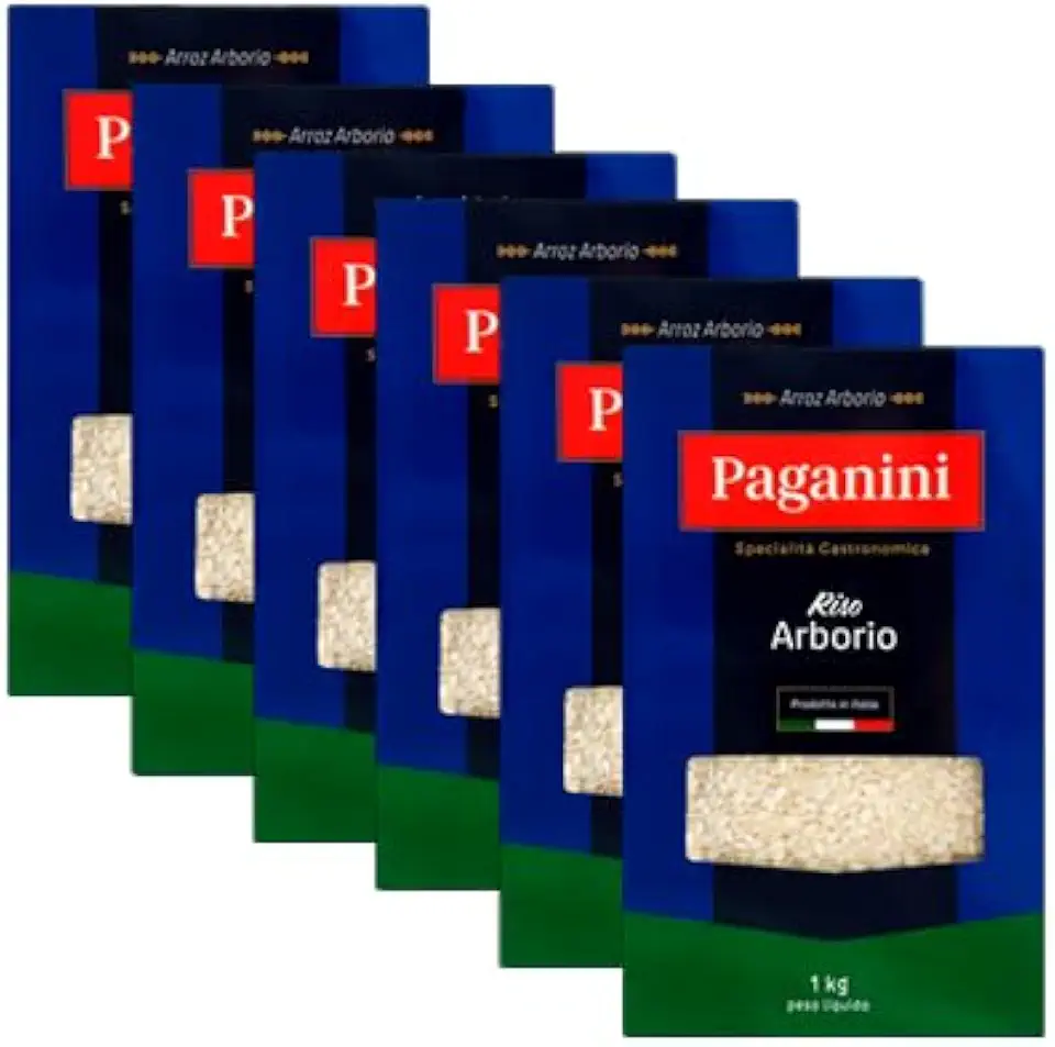 Kit 6X: Arroz Arbóreo Italiano Paganini 1kg