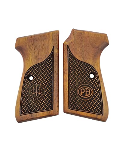 Beretta Grips en noyer fait main, des plaquettes élégantes pour pistolet 51 et 52