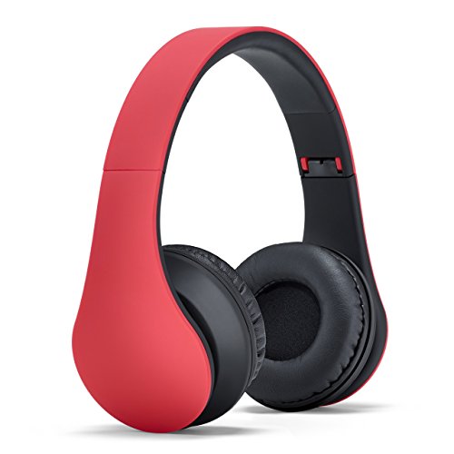 Status Audio HD One Headphones - Marathon (Red/Black). Lightweight On-Ear Noise Isolating Headset with High Definition Studio Sound.