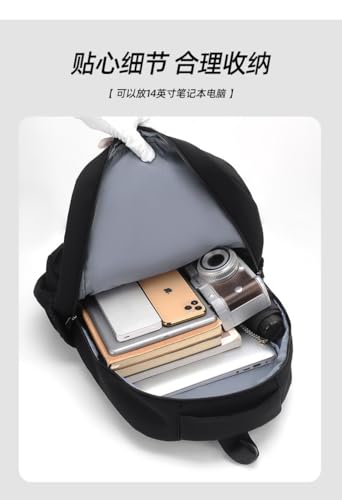 Large capacity Japanese Korean backpack trend fashion daily travel backpack (blue)2