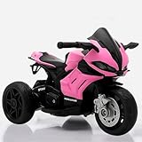Moto Elétrica Infantil Racing 6V com Luz e Som (Rosa)