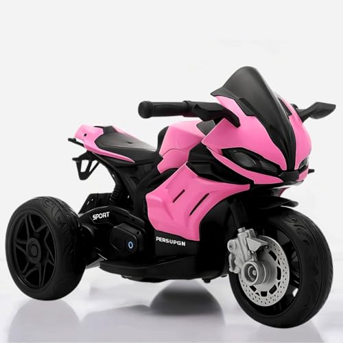 Moto Elétrica Infantil Racing 6V com Luz e Som (Rosa)