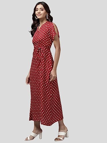 Image of Aarika Women's Maroon Color Georgette Middi