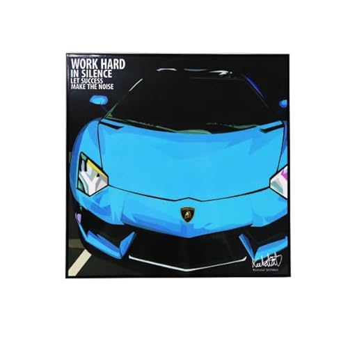 アートフレーム ランボルギーニ スポーツカー LAMBORGHINI グッズ スーパーカー KEETATAT SITTHIKET アート ポップアートフレーム インテリア 絵画 海外 ポスター パネル 輸入 オマージュ イタリア車 自動車