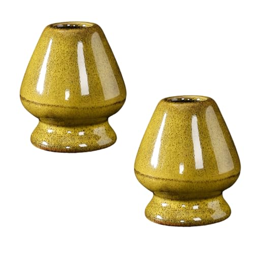 FLYXF Beginner Friendly Chasen Whisks Stand Matcha Tool Set for Japanese Teas Preparation Ceramic Teas Whisks Holders Sturdy