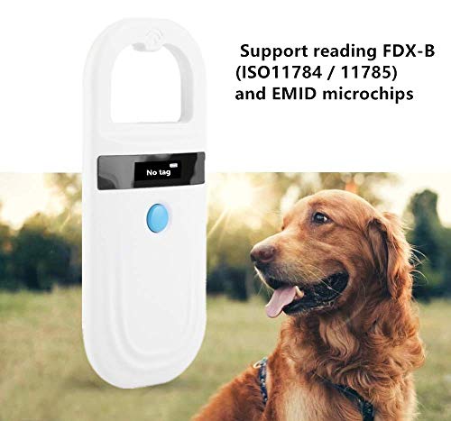 Microchip Reader Rfid 134.2Khz, Pet Id Microchip Scanner With 0.91 Inch High Brightness Oled Display And Rechargable By Type-C For Animal Tracking #TOP3