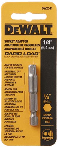 Dewalt Hex Socket Adapter (Dw2541), Silver, 1/4-Inch #TOP1