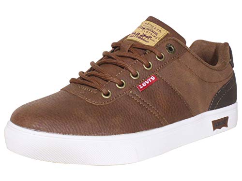 Levi s Mens Jaxon Wx Rubber Sole Casual Fashion Sneaker Shoe, Tan, 13 M