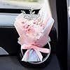 Pink Mini Dried Flowers Bouquet for Car Air Vent Clips,Car Air Fresheners Interior Accessories,Car Air Outlet Perfume Decoration,Car Accessories,Air Freshener #2