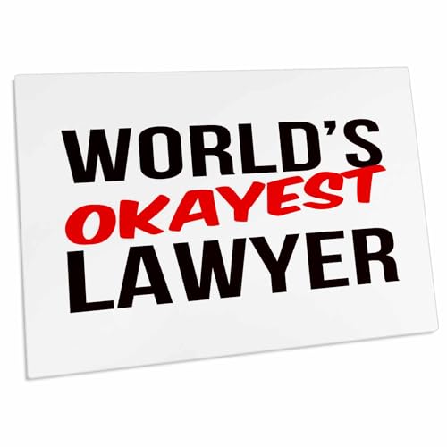 3dRose Worlds Okayest Desk Pad Place Mats miniatura 1