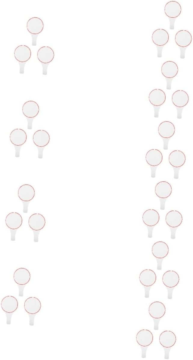 SECFOU 30pcs Blank Erasable Scoreboard for Judges Voting Single Side Writing Board for Scoring Smooth and Design for Competitions and Events