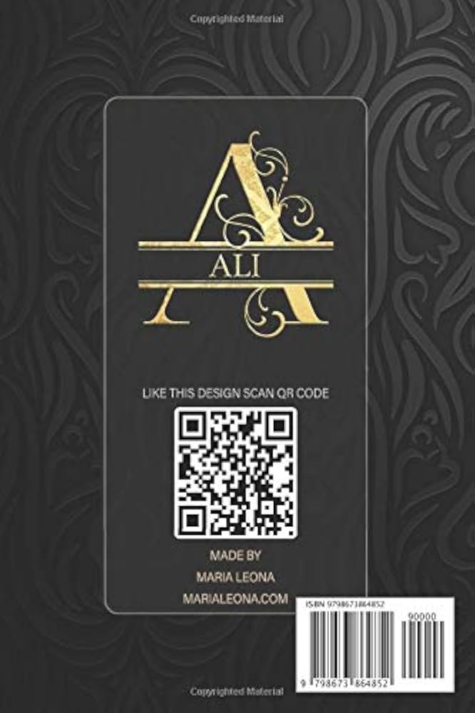 Amazon.com: Ali: Ali Name Planner, Calendar, Notebook
