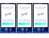Secret Clinical Strength Soft Solid Sensitive Unscented Deodorant, 1.6 oz (Pack of 3)