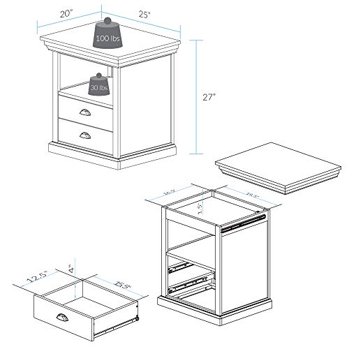 Casual-Home-Lincoln-Nightstand-Compartment-Concealment-Furniture-Mocha