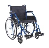 Sedia a Rotelle Pieghevole in acciaio con braccioli ribaltabili Easy Wheel Wimed (43 cm)