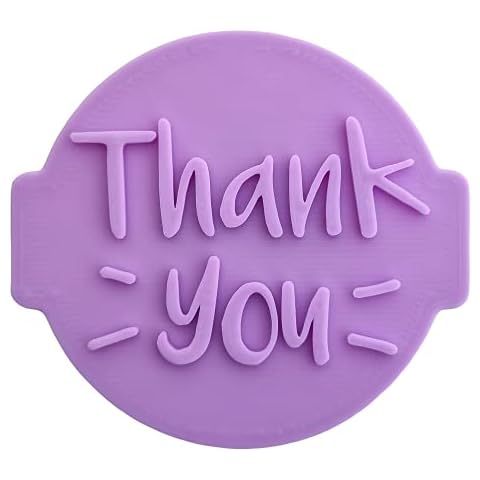 Thank You T02 - Embosser/Stamp for Fondant, Icing, Cupcake, Cake, Decoration Cover