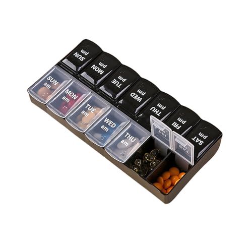 Wopanxye Daily Pill Organizer Box, Travel Large Size Pill...