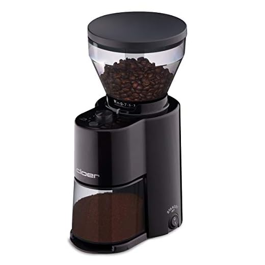 Cloer 7520 Elektrische Koffiemolen met RVS konisch maalwerk, voor 2-12 kopjes, 300 g Koffiebonen, 150 W, instelbare maalgraad, zwart