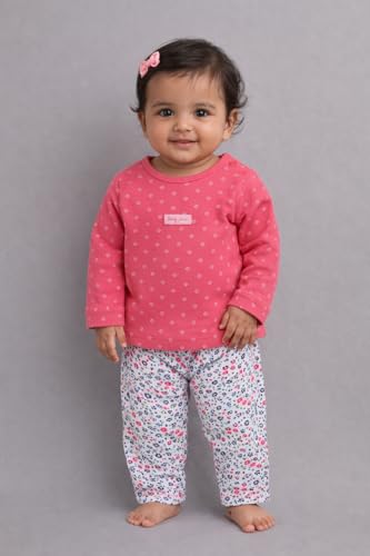 Image of BABY GO Baby full sleeve clothes set for baby Girl| Baby Cotton Dress /T-shirts pant set for baby girls