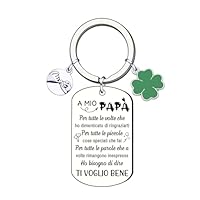 ZYMGUO Festa della Papà Regalo di Natale Regalo Portachiavi Papà Regalo Uomo Portachiavi Personalizzato Papà Figlia e Figlio Regalo per la Festa della Papà Regalo di compleanno per papà (4)