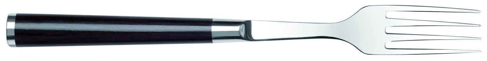 KAI Shun Premier Tim Mälzer Ensemble de Deux Fourchettes Japonaises 22 cm de Longueur Totale - Acier Inoxydable Poli de Haute Qualité - Pakkawood Marron Moyen - Fabriqué au Japon