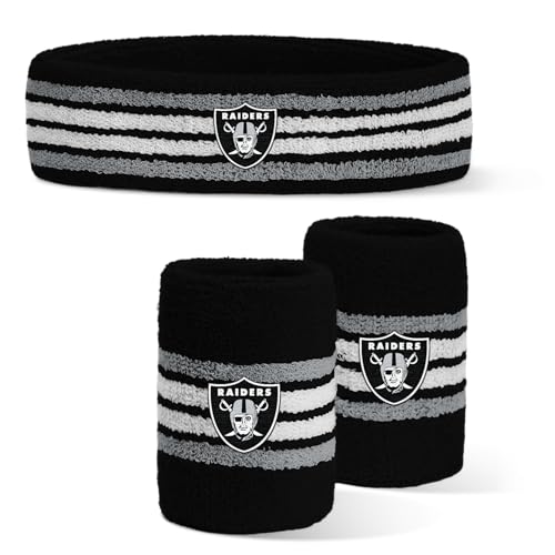 Image of For Bare Feet NFL Officially Licensed Team Logo Headband & Wristband Combo Pack Team Color OSFM