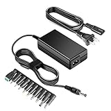 [UL Listed] HKY 15V 60W Universal AC/DC Adapter Switching Power Supply with 10 Selectable Adapter Tips, AC to DC 15V 4A (15V 3.5A,15V 3A,15V 2A,15V 2.5A Compatible) Power Cord Cable Wall Plug Charger