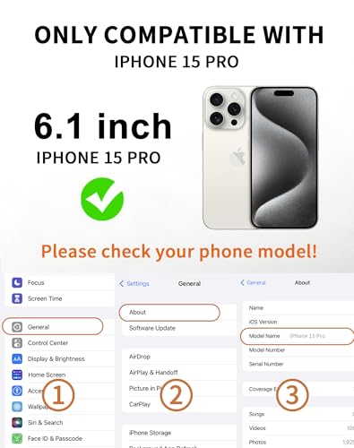 Image of 2 Pack 360 Degree for iPhone 15 Pro Privacy Screen Protector, 4-Way Private Anti-Spy Tempered Glass Film with Auto Alignment Bubble Free Dust Free, Anti-Scratch, 9H Hardness, Easy Install