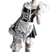 Zyimsva Maid Dress Halloween KostüM Maid Outfit Cospaly Dienstmädchen Kostüm Strümpfe Faschingskostüme Damen(S-M Kunstblut,Halloween günstig Kaufen-Zyimsva Maid Dress Halloween KostüM Maid Outfit Cospaly Dienstmädchen Kostüm Strümpfe Faschingskostüme Damen(S-M