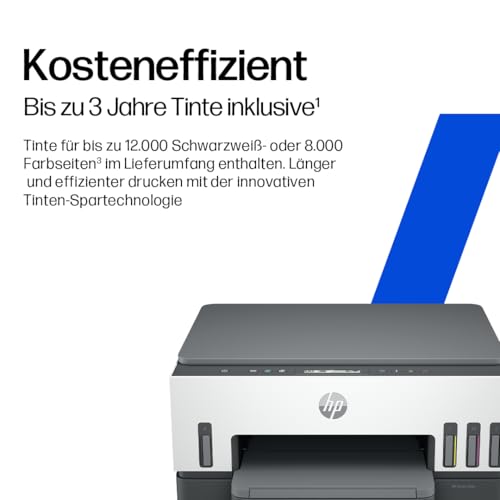 HP Smart Tank 7005 3-in-1 Multifunktionsdrucker (WLAN; Duplex-Druck) – 3 Jahre Tinte inklusive, 3 Jahre Garantie, großer Tintentank, hohe Reichweite, Drucken in hoher Qualität